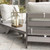 Berlin Gardens Outdoor Holland Sofa - Back View - Graphite Finish