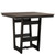 Hudson 40" Square Counter Height Table - Clay on Black