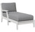 Berlin Gardens Resin Classic Terrace Right Arm Chaise Lounge Chair