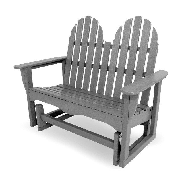 POLYWOOD® Polyresin Classic Adirondack Glider Chair