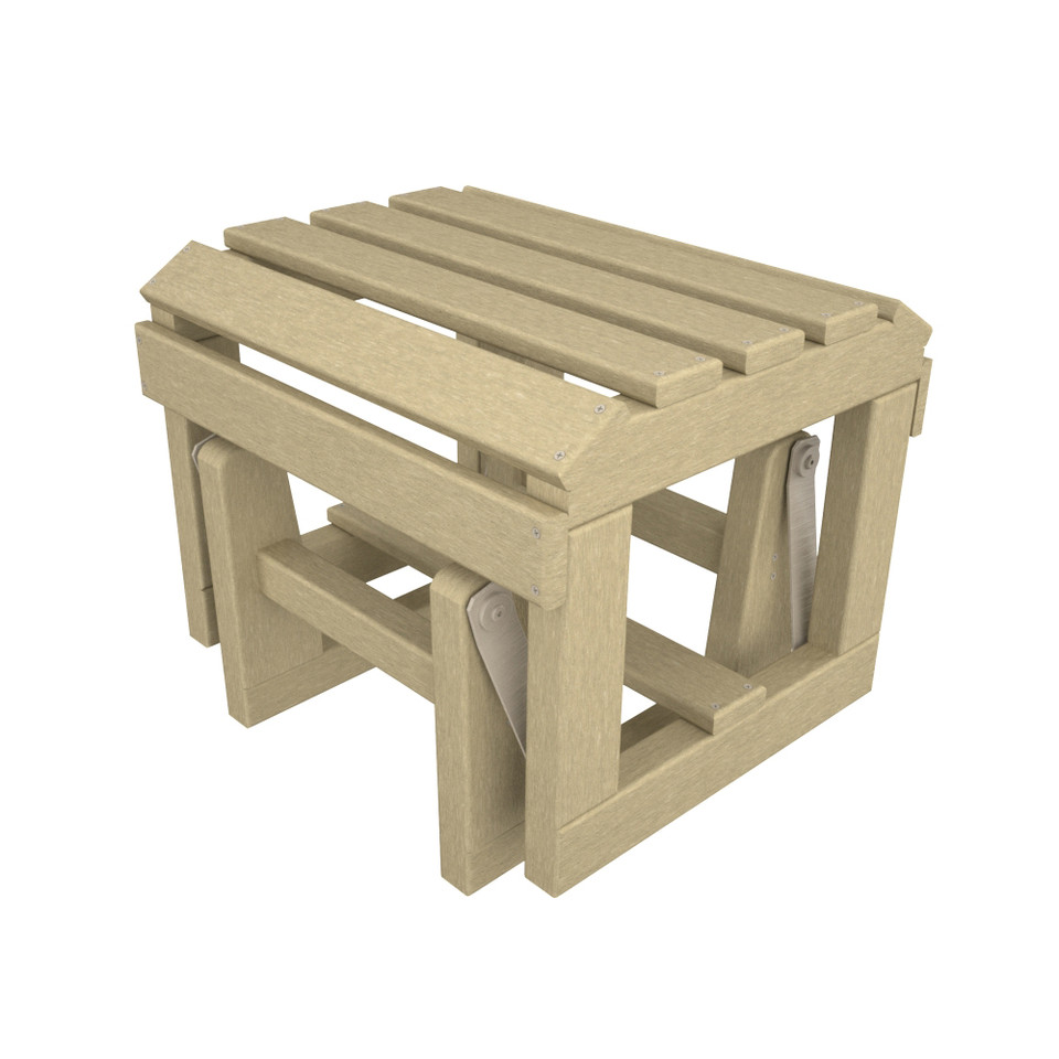 POLYWOOD® Polyresin Classic Adirondack Glider Chair