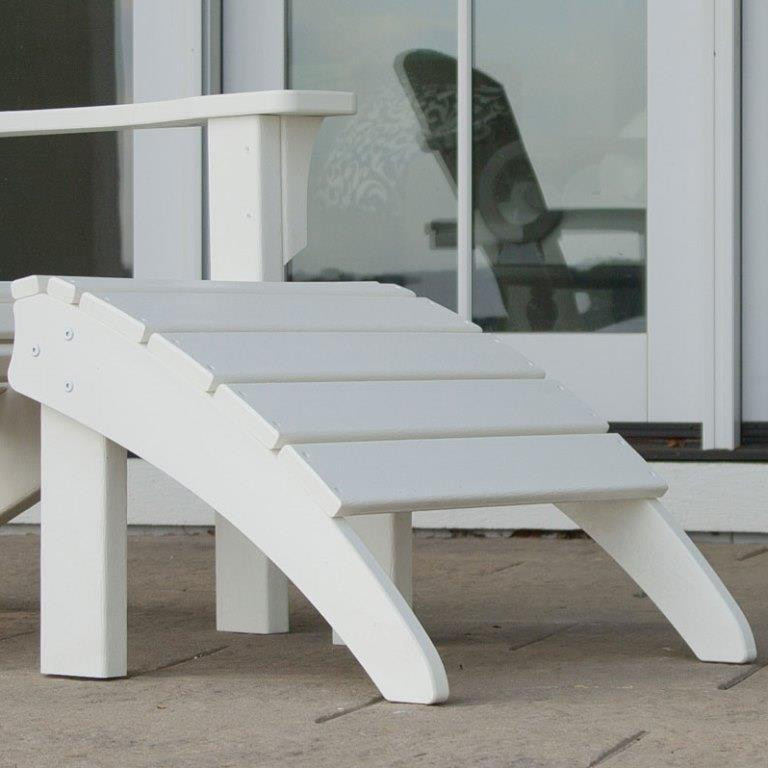 POLYWOOD® SeaShell Ottoman - Outdoor Furniture Plus