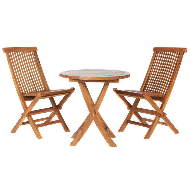 3Piece Patio Bistro SetOutdoor Teak Bistro Set