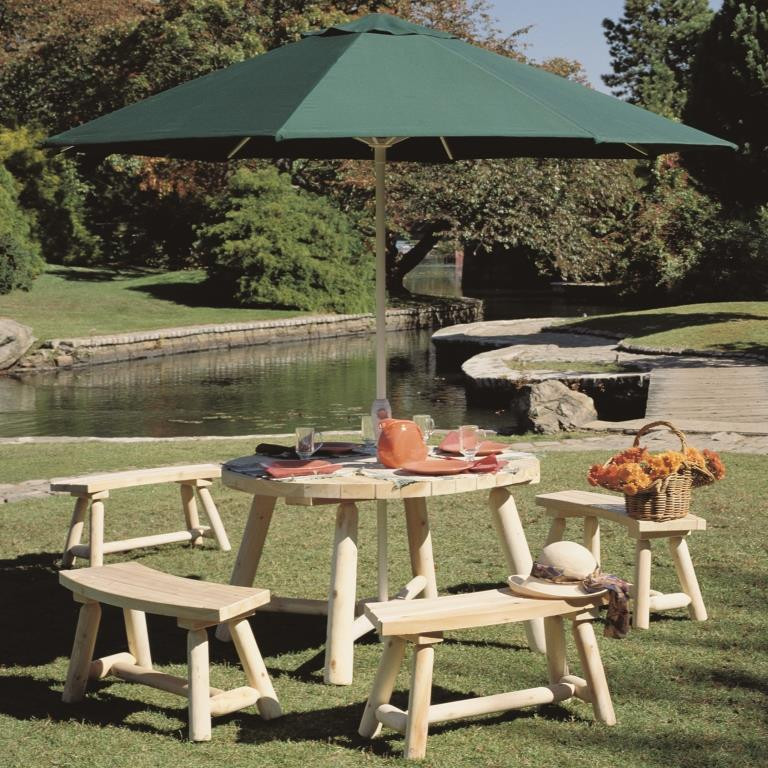 6' LogStyle Dining Bench