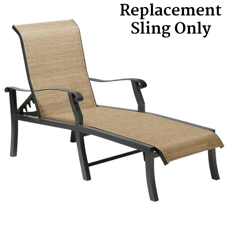Woodard Cortland Adjustable Chaise Lounge Chair Replacement Sling