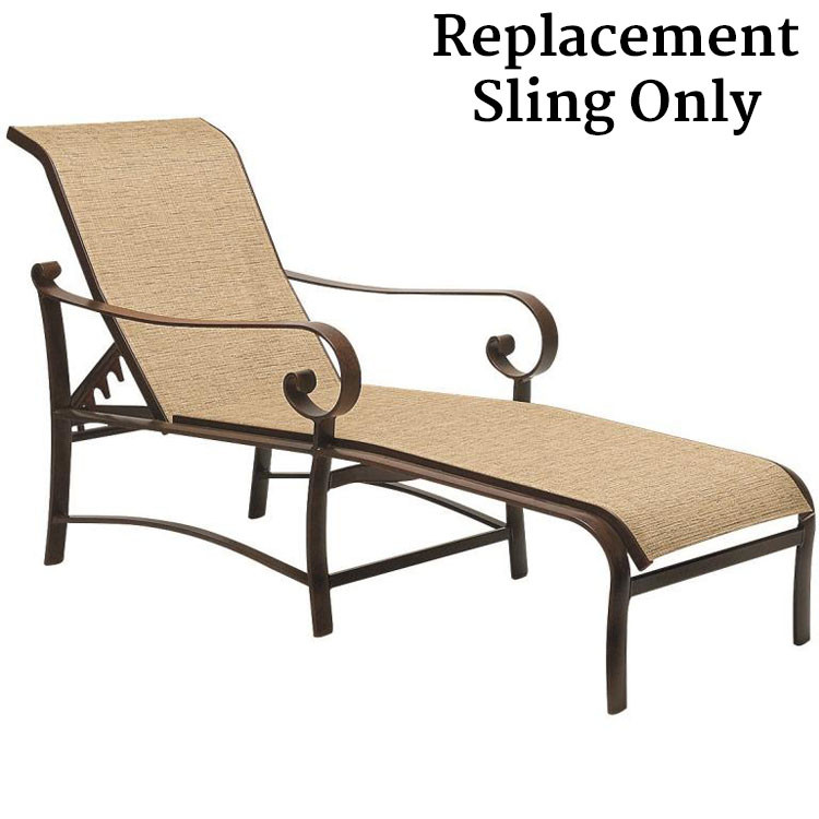 Woodard Belden Adjustable Chaise Lounge Chair Replacement Sling