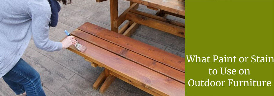 How to Paint & Stain Outdoor Wood Furniture