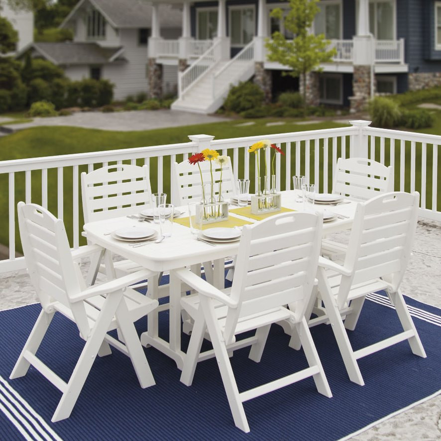 Polywood nautical shop dining set