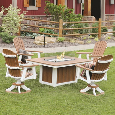 Fire Pit Rocker Seating Set | Fire Pit Chat Set with Swivel Chairs