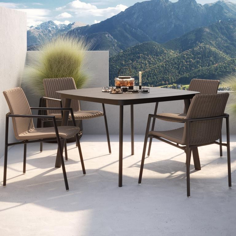 Dining Room Alps Mountaineering Square Dining Table Neutral-Hued