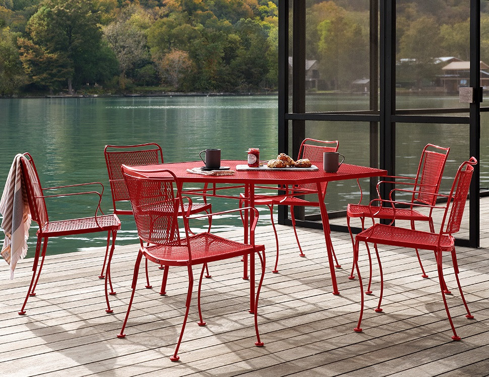 cast iron wrought iron dining chairs