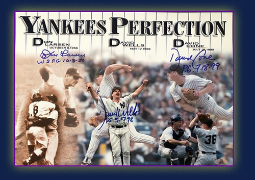 Yankees Perfection (signed Larson, Cone, Wells)