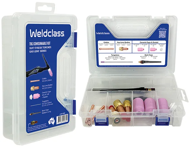Weld Class Weldclass Tig Parts Kit 17/18/26 Gas Lens Series - WC-01661 - Tool Kit ...
