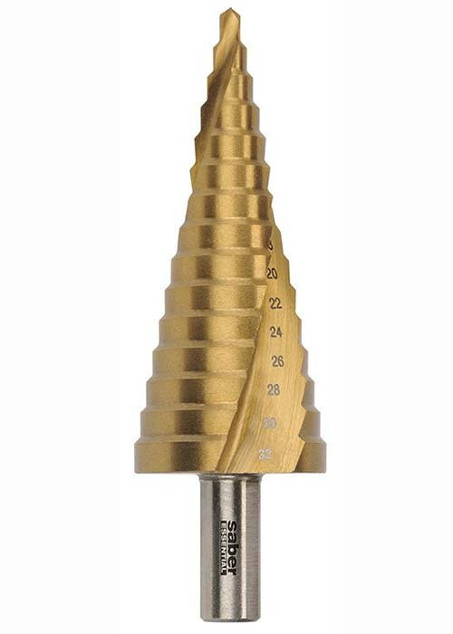 Saber Essential Step Drill Spiral Flute 432mm TiN Coated 8035M3