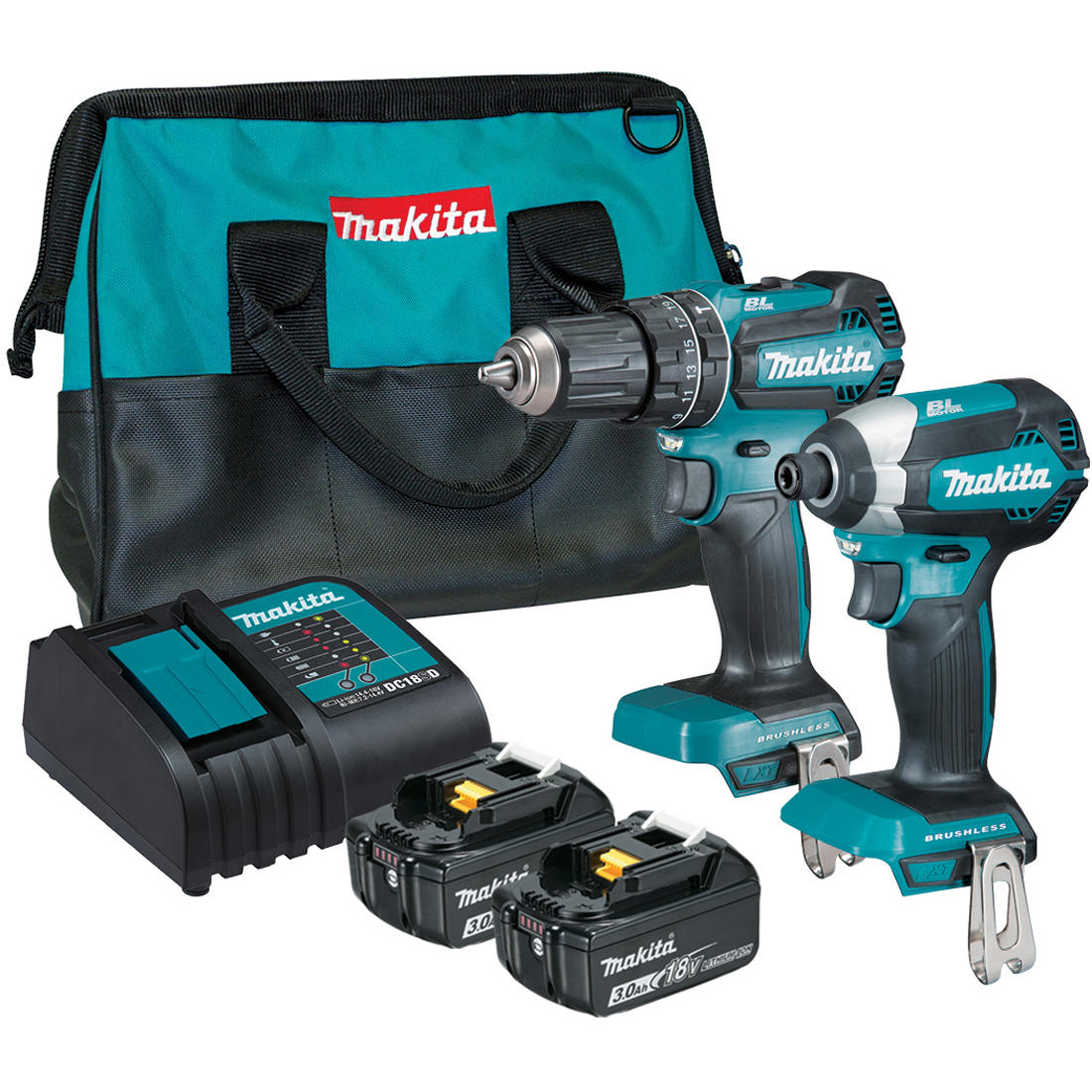 Makita 18V Brushless 2 Piece Combo Kit 