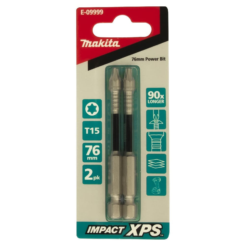 Makita Impact XPS T15x75mm Power Bit 2Pk - E-09999 - Tool Kit Depot