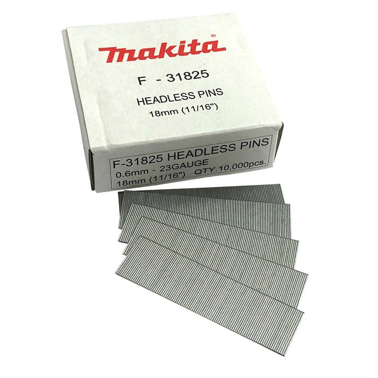 Makita 23GA PIN NAIL 18mm 10000PC PT354DZ AF353 F 31825 Tool