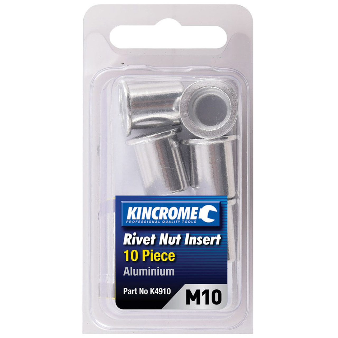 Kincrome Rivet Nut Insert M10 (Aluminium) 10 Pack K4910 Tool Kit Depot