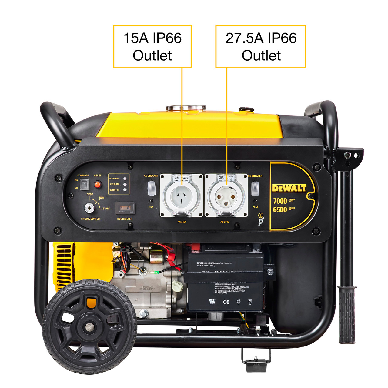 Order In Dewalt 7000W Electric Start Inverter Petrol Generator Tool Kit Depot