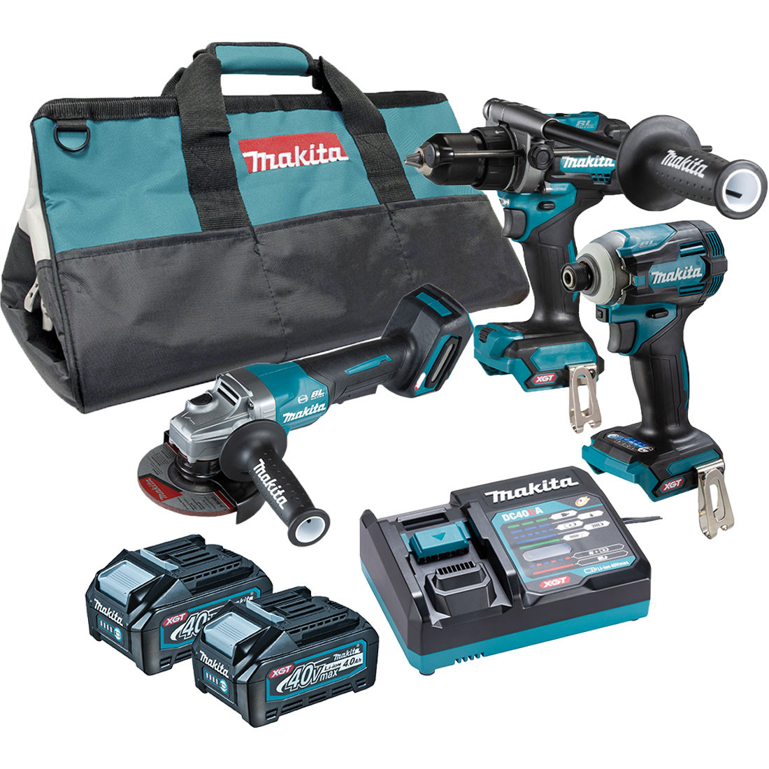 Makita 40V Max Brushless Piece Combo Kit DK0141G301 Tool Kit