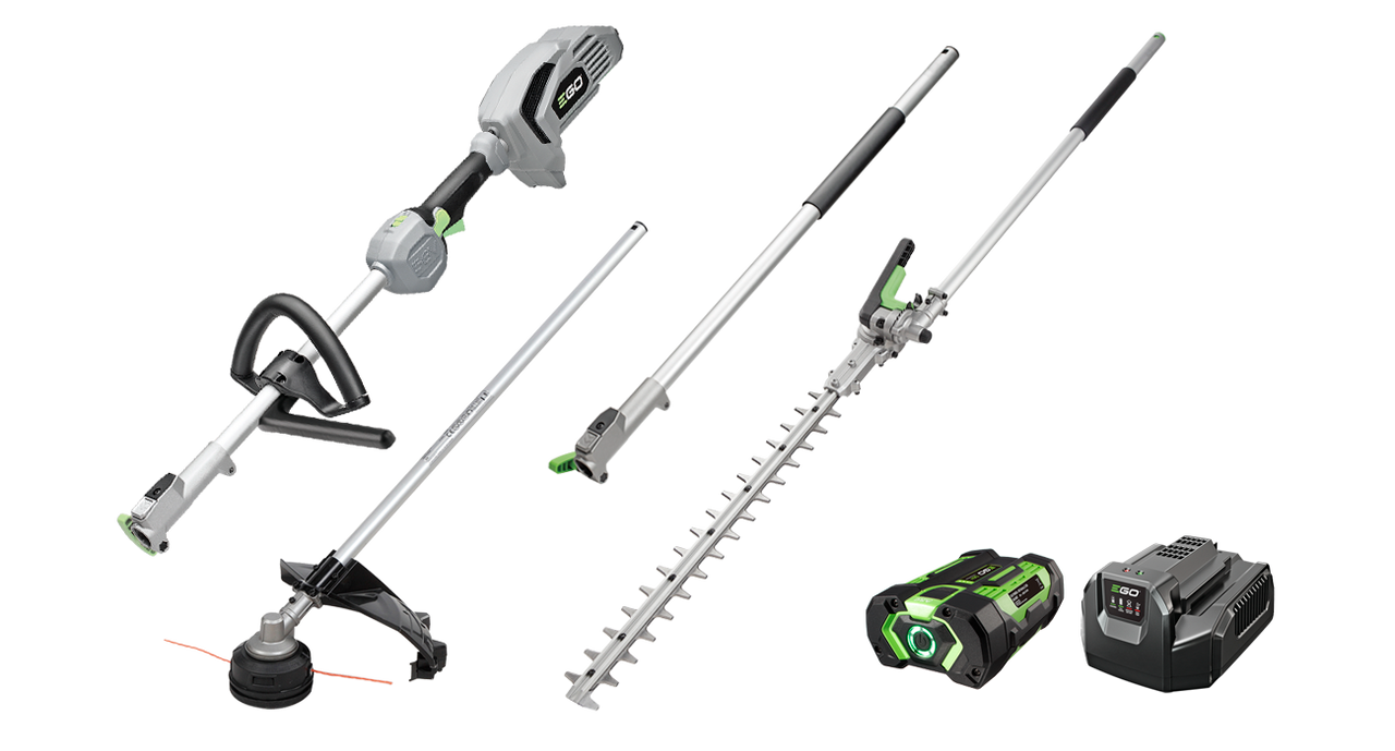 EGO 56V MultiTool Hedge Trimmer Kit plus Line Trimmer MHSS2001EX