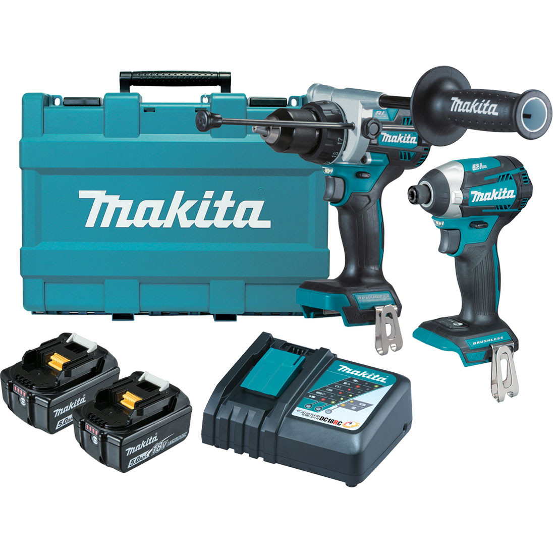 Makita 18V Brushless 2 Piece Combo Kit 