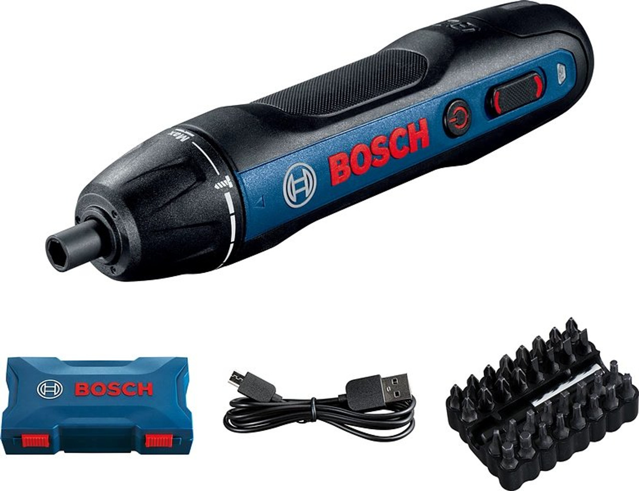 Bosch GO Cordless Screwdriver 3.6V 1/4" Kit 06019H2140 Tool Kit Depot