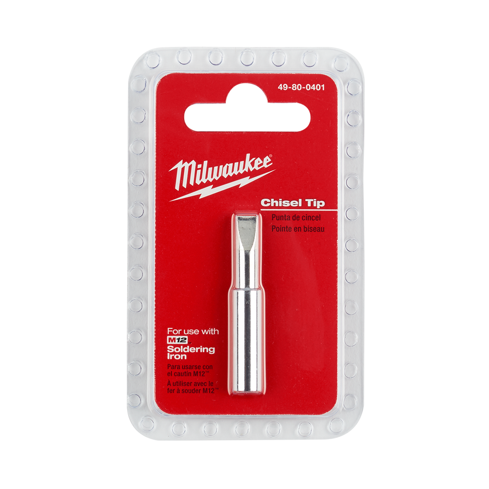 Milwaukee M12™ Soldering Iron Tip Chisel 49800401 Tool Kit Depot