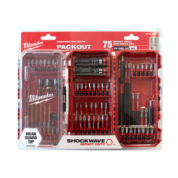Drill Bit Set Home Depot Milwaukee Tool Sets Milwaukee® SHOCKEWAVE