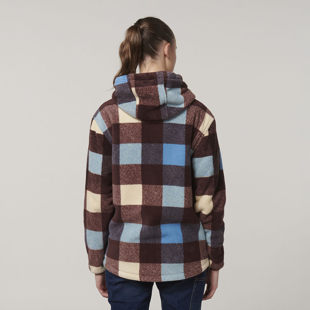 Hard Yakka Womens Check Zoodie Mocha - Y08522MCK - Tool Kit Depot