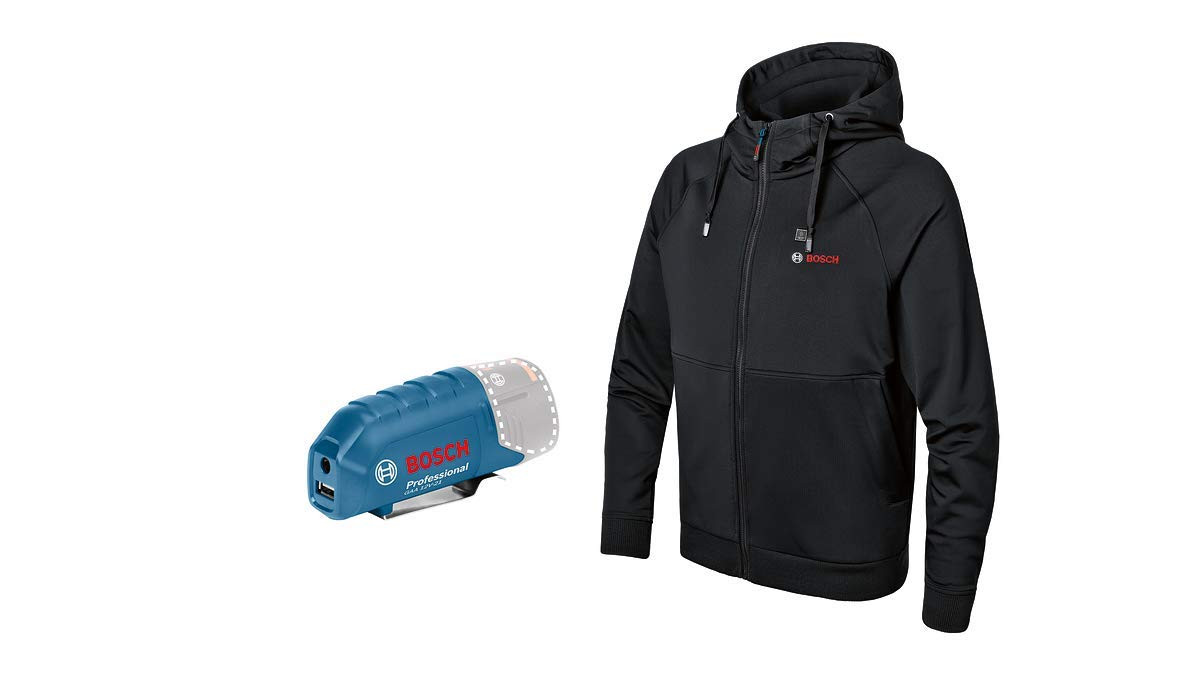 Gilet Chauffant Bosch Professional GHH 12+18V - 3 Zones Et 3 Niveaux De Chaleur - Compatible Batteries Bosch 12V/18V (batterie Non Incluse) - 4