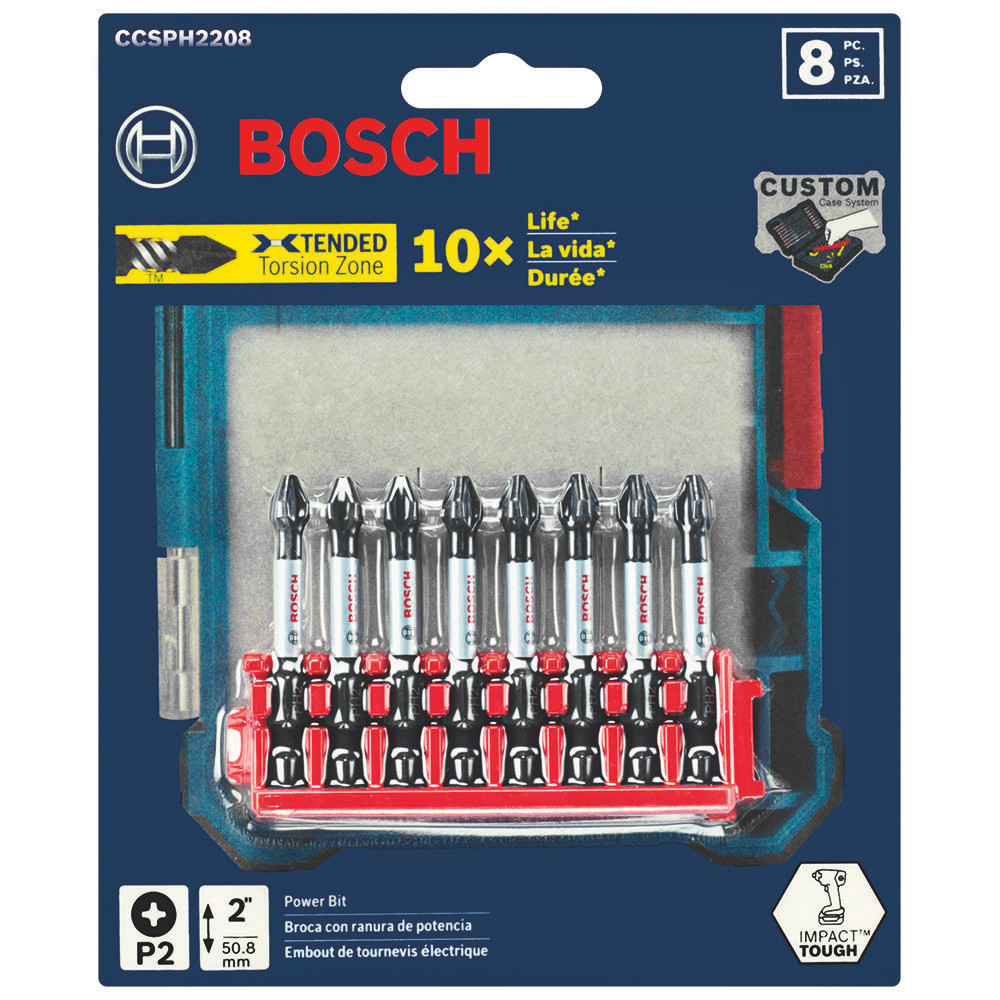 Bosch Professional Doppelschrauber-Bits PH2 – 3-teilig, Für Schlagschrauber Geeignet