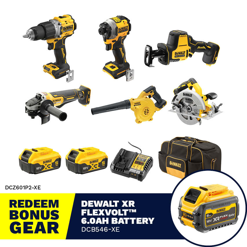 DeWalt Piece BL 18V 5Ah Kit DCZ601P2-XE