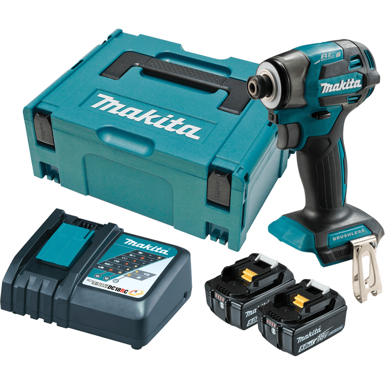 Makita 18v Brushless 4-Stage Impact Driver Kit DTD173RTJ Tool