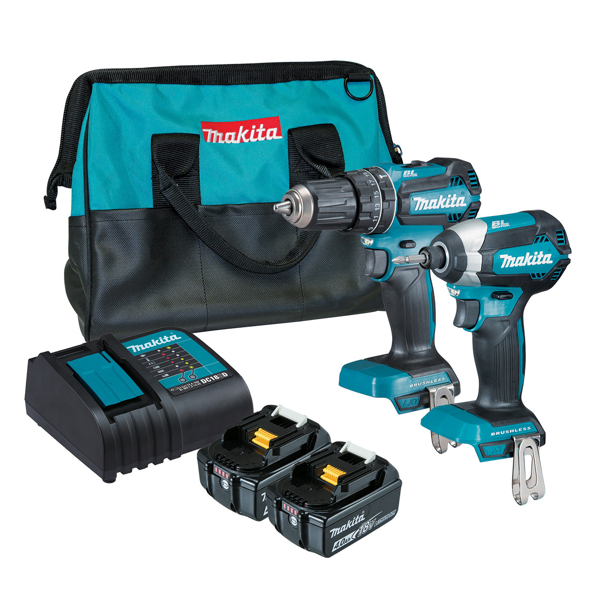 Makita Piece Brushless Combo Kit 18V DLX2283SM Tool Kit Depot