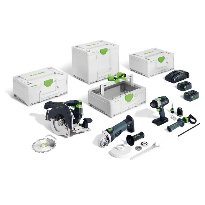 Festool 3 Piece Combination Kit 18V 5.0Ah Bluetooth - 578506 - Tool Kit ...