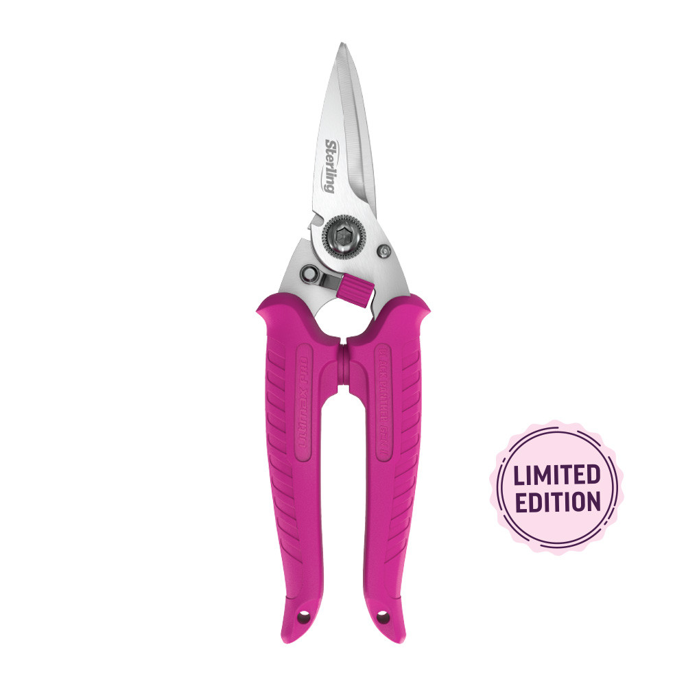 185mm Black Panther Pink Industrial Snips Pink Handles - 29-721P