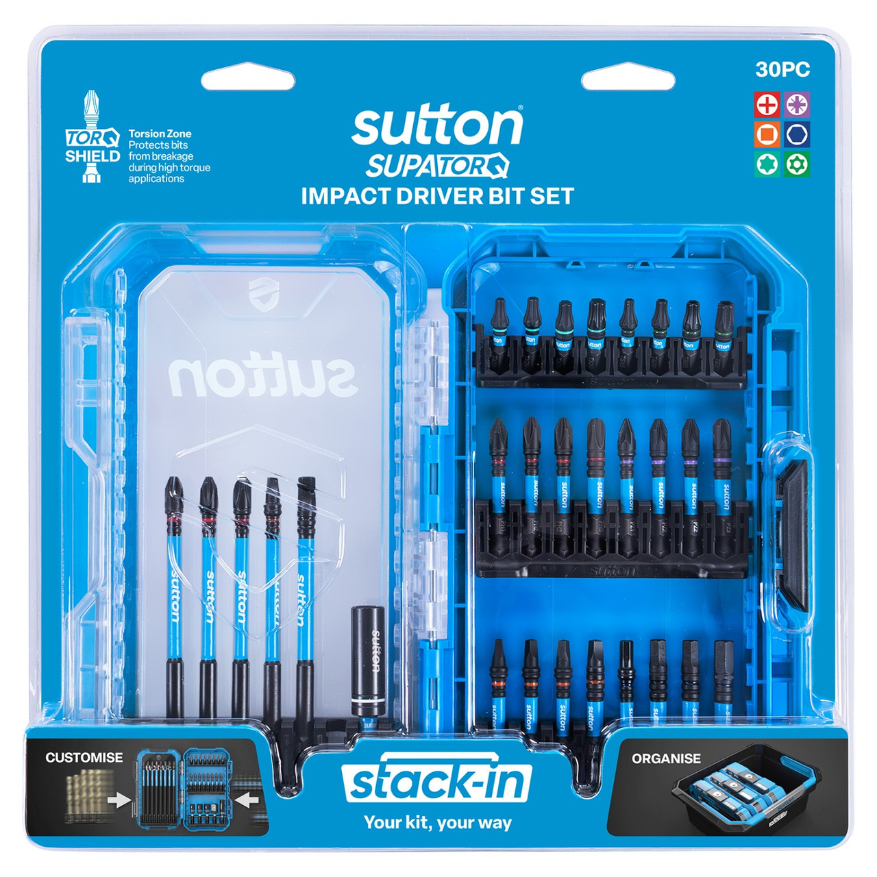 Sutton SupaTorq Stack-In Screwdriver Set 48 Piece - S250S48A - Tool Kit ...