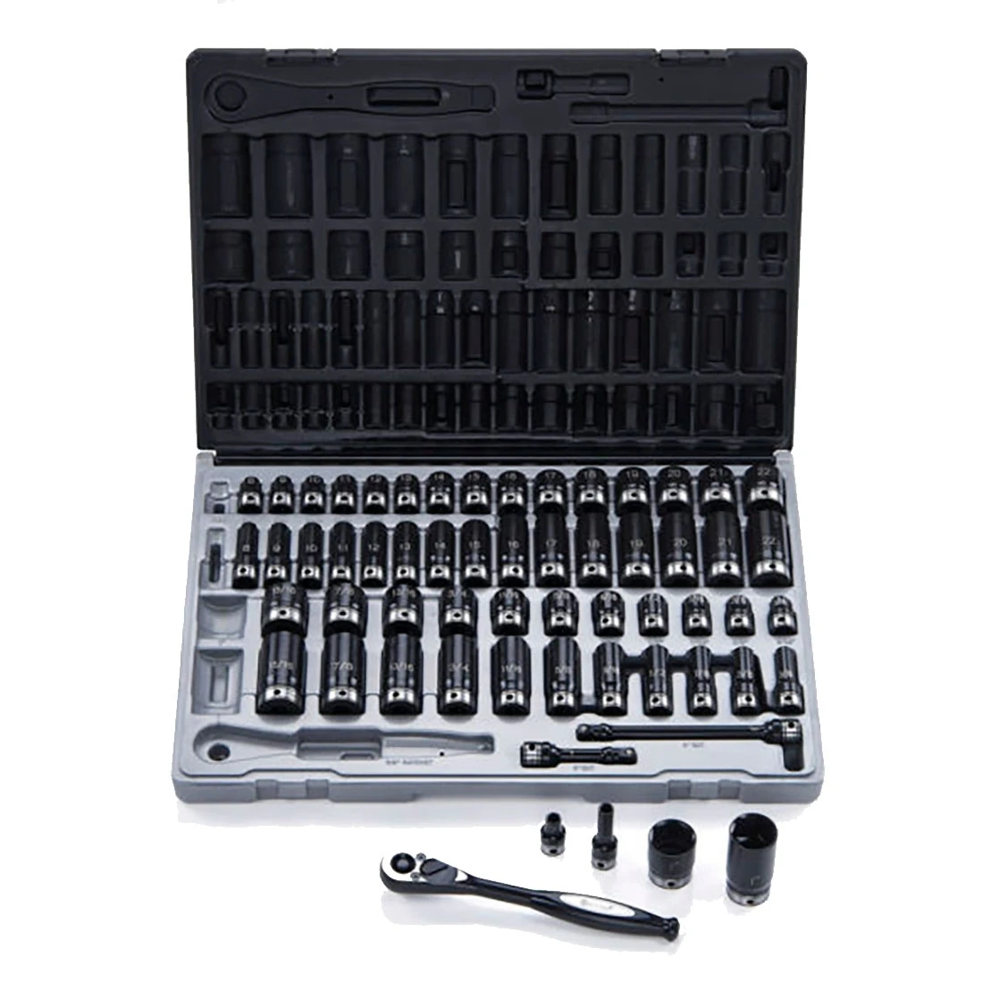 Dual Action 59PCE 6Pt 3/8" Dr Metric & SAE Impact Socket Set 10145901