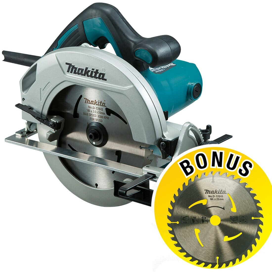 Makita 1200W 185mm Circular Saw HS7600SP