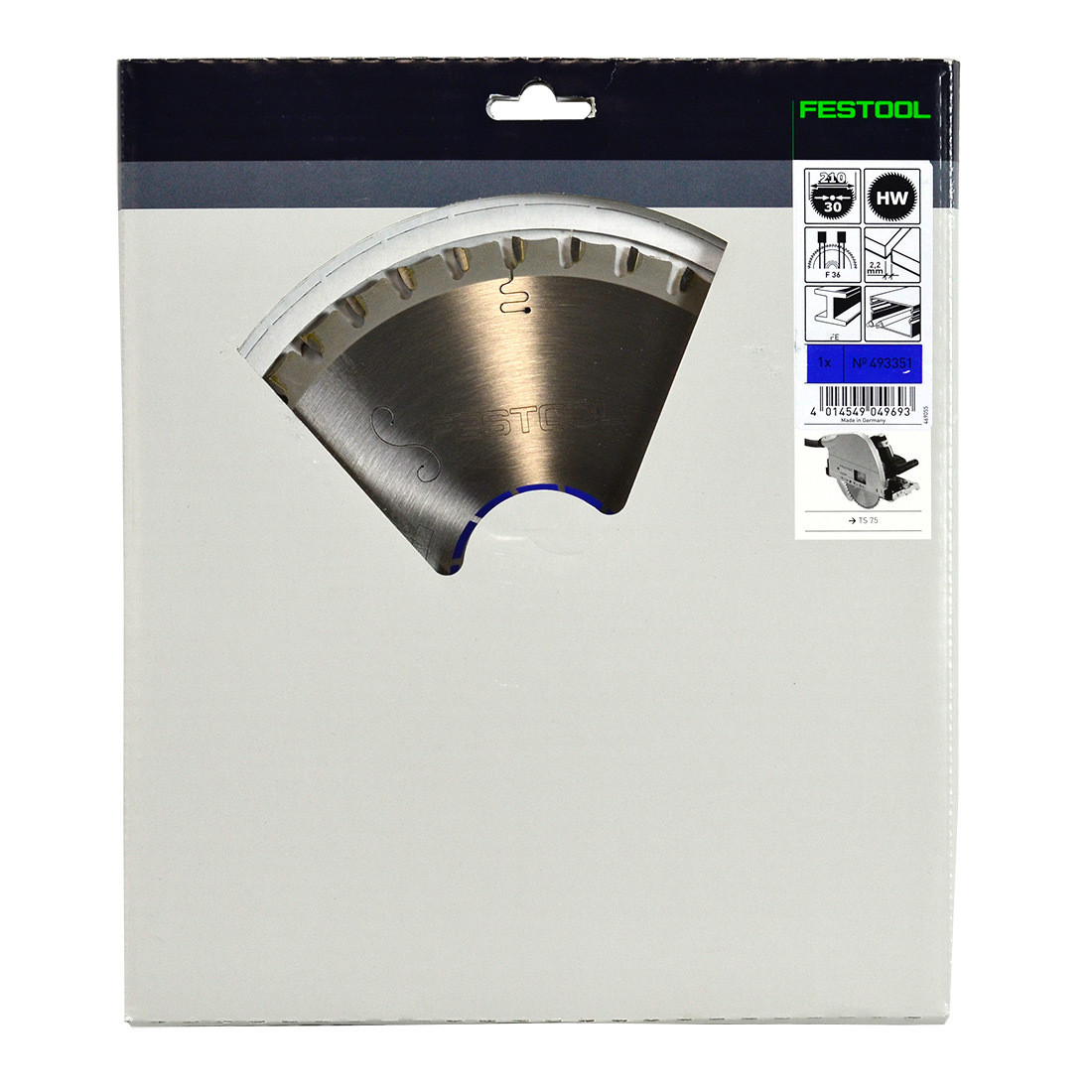 Festool 210mm 36 Tooth Steel Profile/Plate Circular Saw Blade 30.0mm Bore