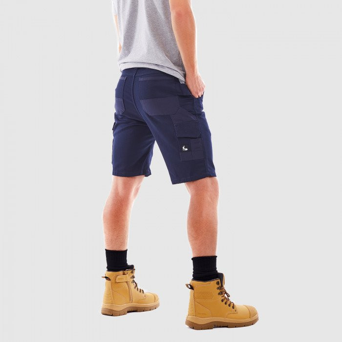 Tradie Flex Contrast Cargo Short-Navy 