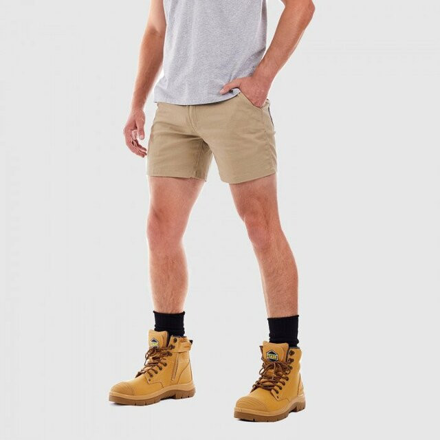 Tradie Flex Short Short Khaki - Tool Kit Depot