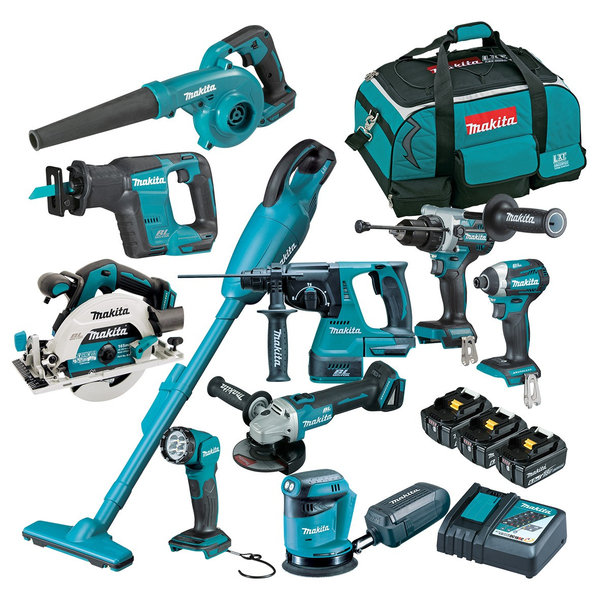 Makita 18V Brushless 10-Piece Combo Kit 