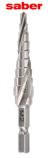 Special Order - Bordo 4-12x1mm Spiral Flute Hex Shank HSS Step Dri - 8031-M1