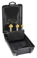 Saber Countersink Set HSSCo5 TiN Tri-Flute90° Set - 8034-S1