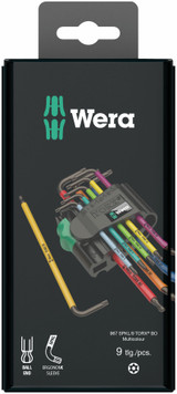 Wera Ball End & Security Torx Set Multicolour 9 Piece