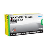 TGC Black Nitrile Disposable Gloves X Large - 160004