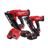 Milwaukee Framing/Finish Nailer 18V M18FPP2FN-502B Combo