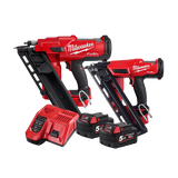 Milwaukee Framing/Finish Nailer 18V M18FPP2FN-502B Combo
